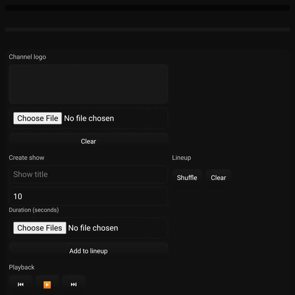 AI TV Channel Maker