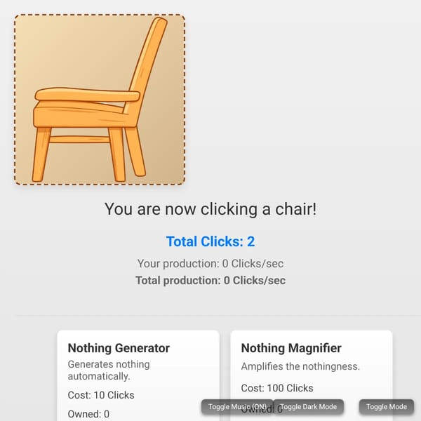 Click Nothing