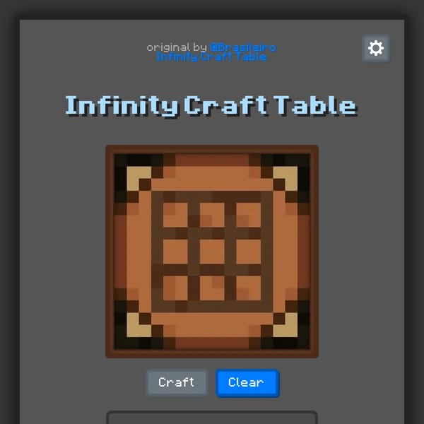 Infinity Craft Table