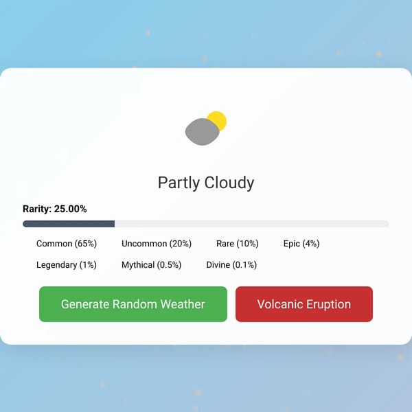 Random Weather Generator