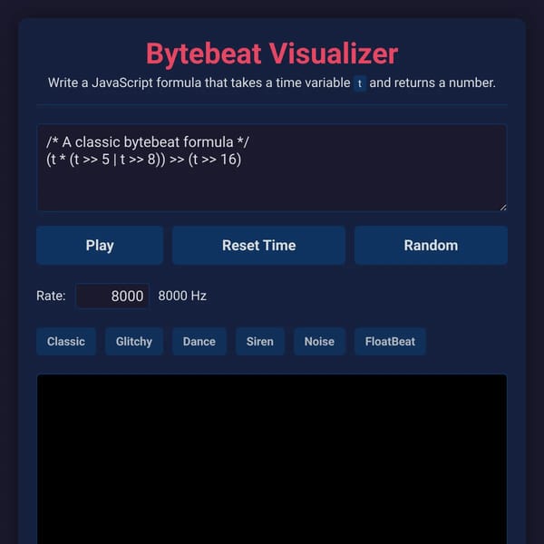 Bytebeat Visualiser