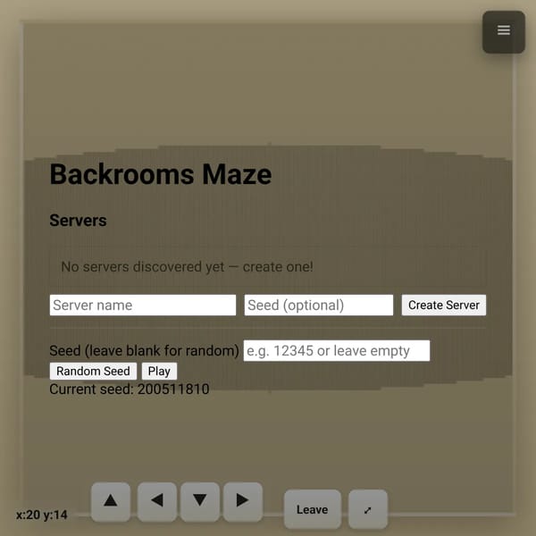 The Backrooms (READ DESC)