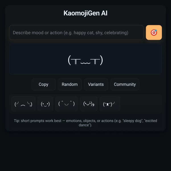 Mood and Action Generator
