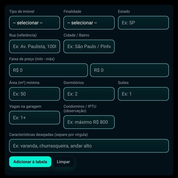 Gerador de Prompt - Imóveis