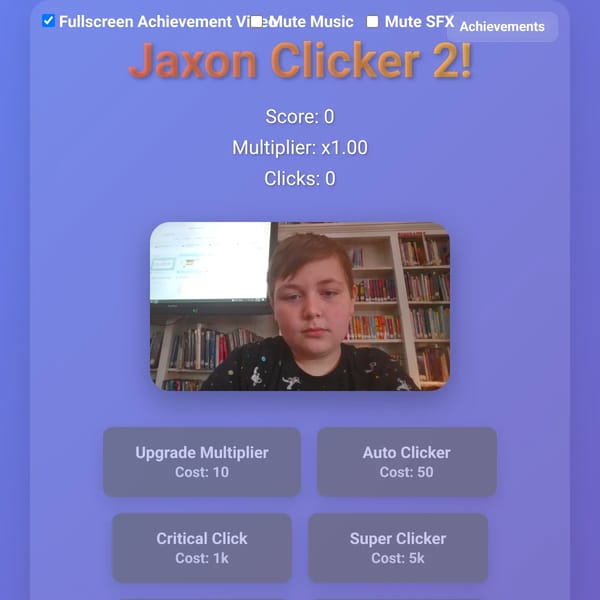 Jaxon Clicker 2!