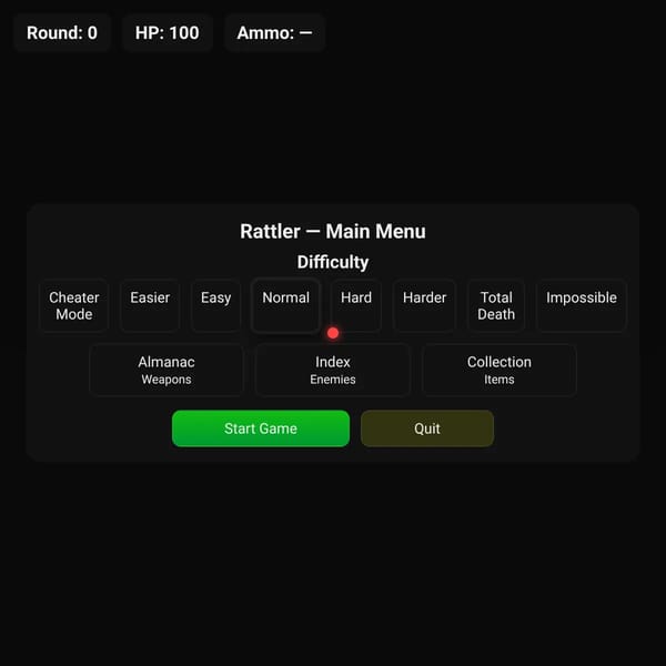 Rattler — Mini Doom Roguelike