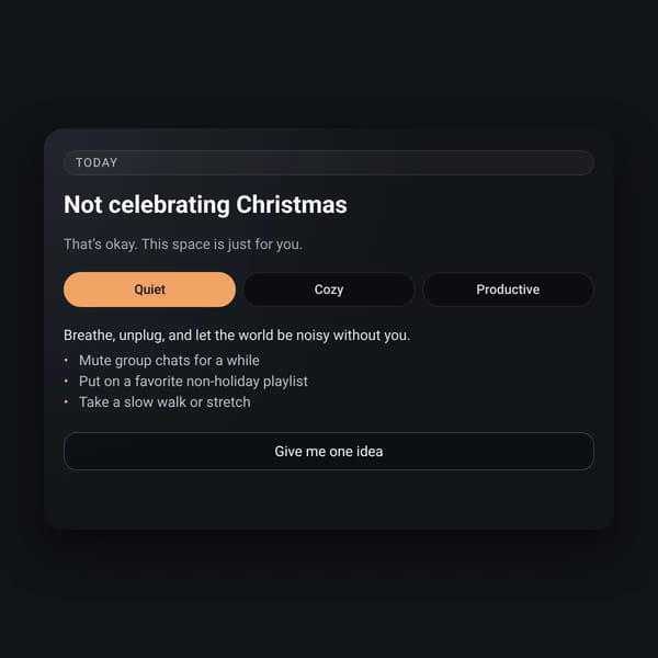 Not Celebrating Christmas