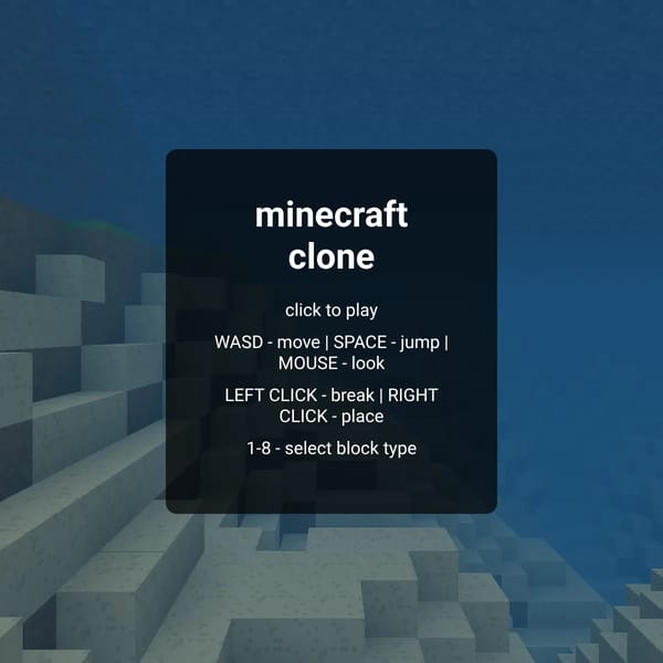 minecraft clone thingy