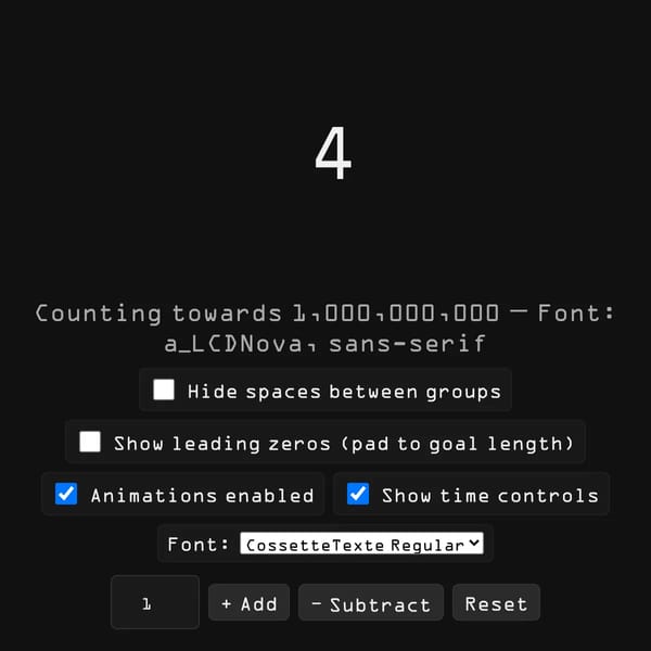 The Billion Count