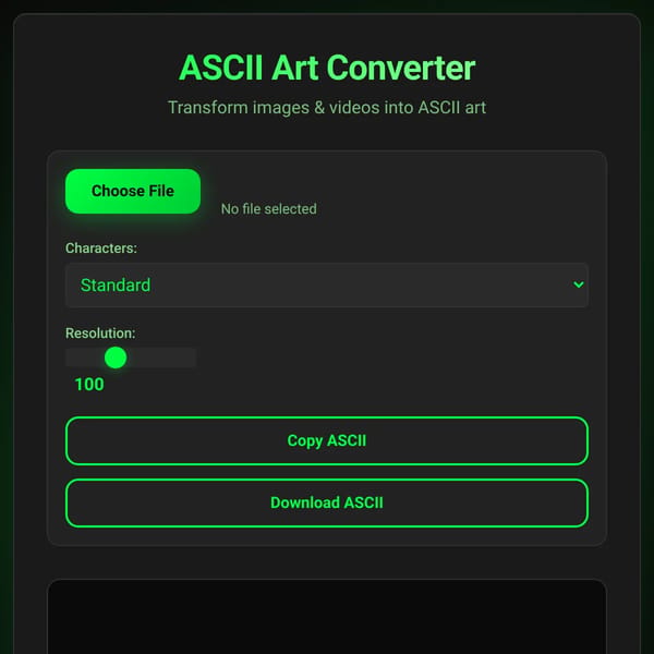 ASCII Art Converter