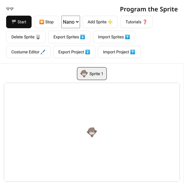 Mini Scratch-like Programming Game