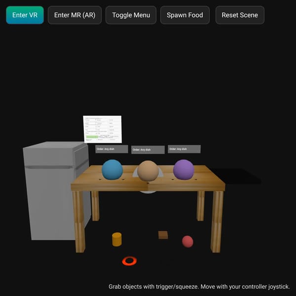 VR Cooking (Mixed Reality)