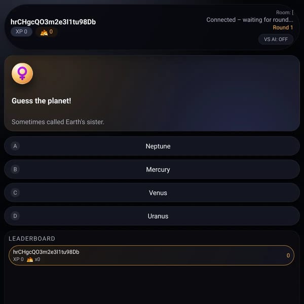 SolarEmojis Trivia (v0.1)