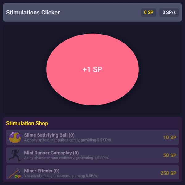 Stimulations Clicker