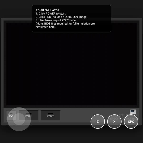 PC-98 Web Emulator