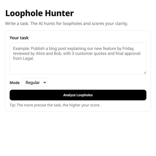 Loophole Hunter