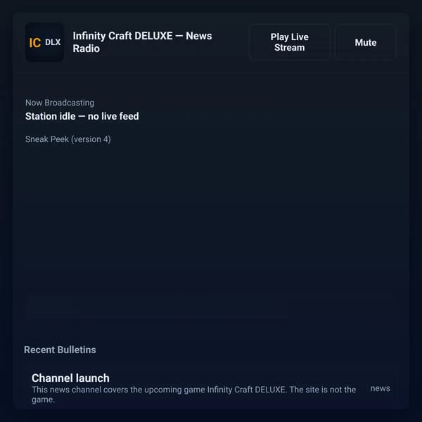 ICD NEWS (infinity craft deluxe)