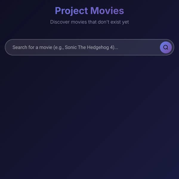 Project Movies: a Movie Generator