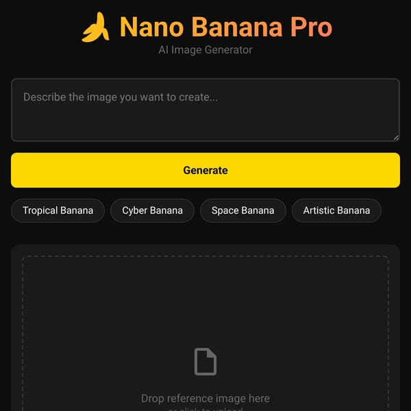 Nano Banana Pro - AI Image Generator