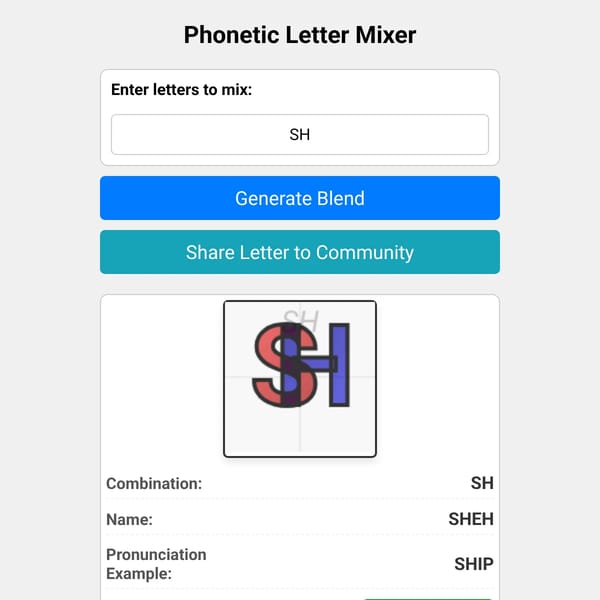 Letter Blender