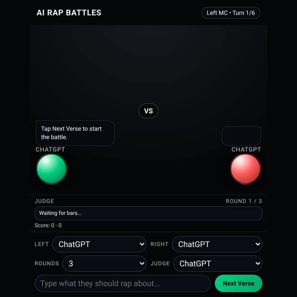 AI Rap Battles
