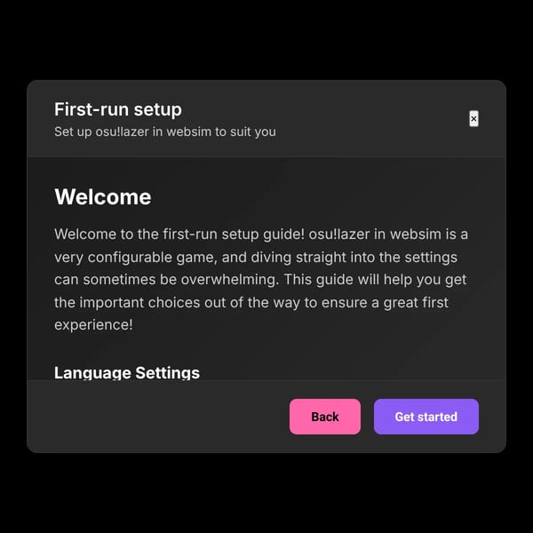 osu!lazer in websim (WIP)