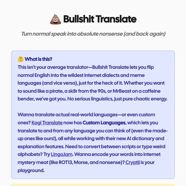 Bullshit Translate