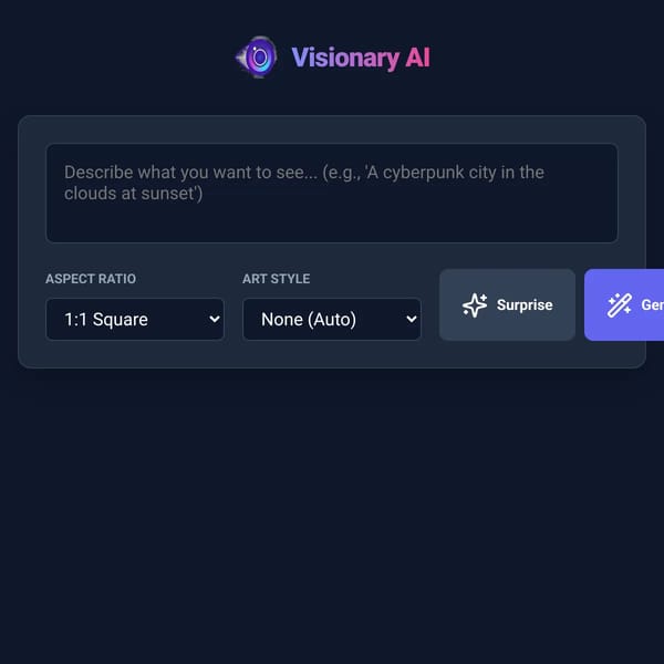 Visionary AI - Image Generator