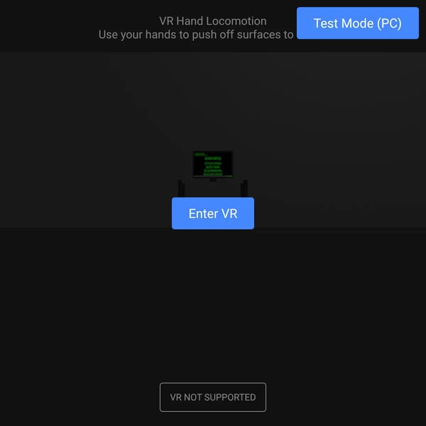 Vr hand game