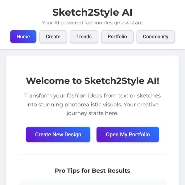 Sketch2Style AI