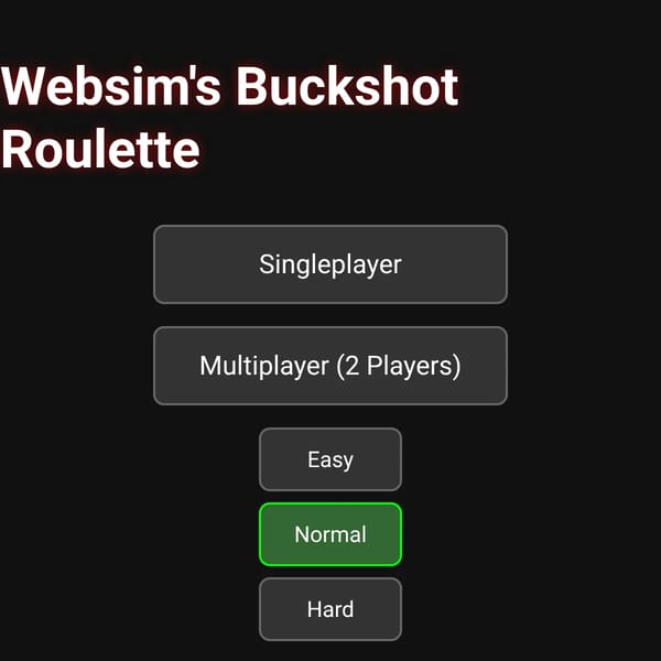 Websim's Buckshot Roulette