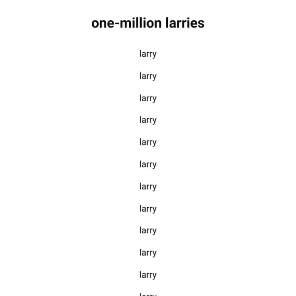 one-million larries