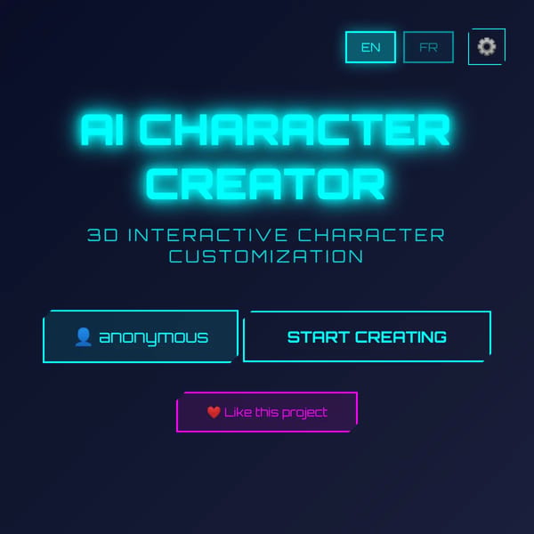 AI Character Creator WITH importing