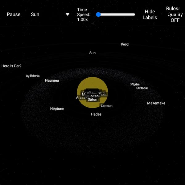 Solar System Simulator But l Adds your Comments Idea