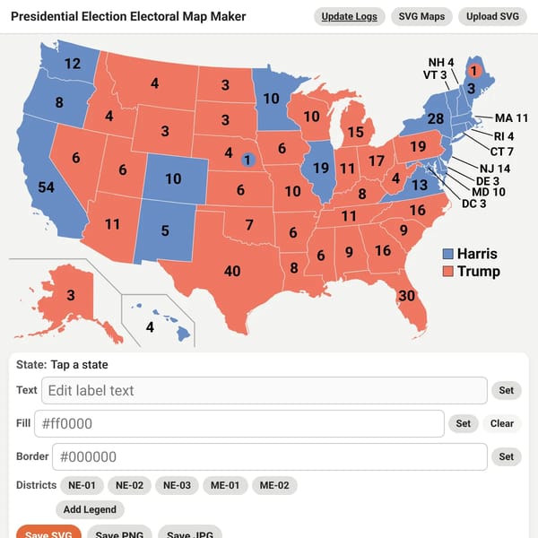Presidential Election Electoral Map Maker
