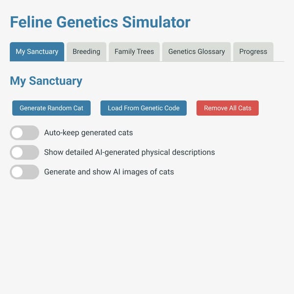 Cat Genetics Simulator