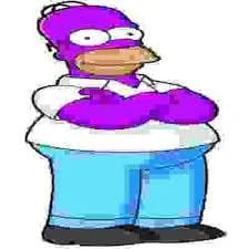 purple homer simpson