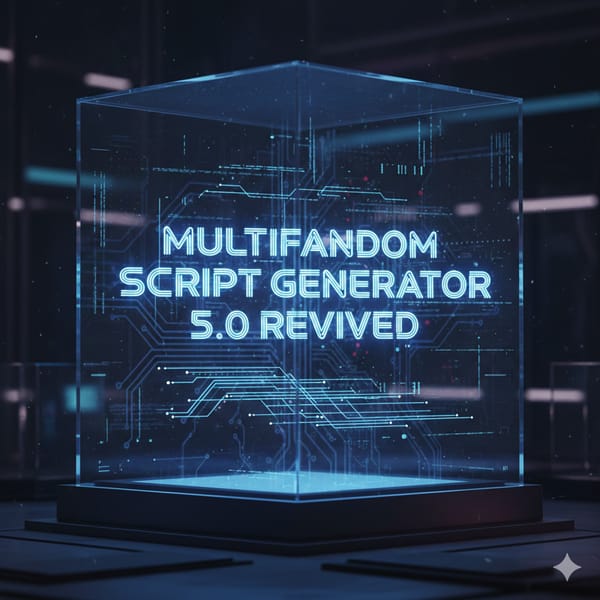 Multifandom Script Generator Deluxe(project is about to die,)