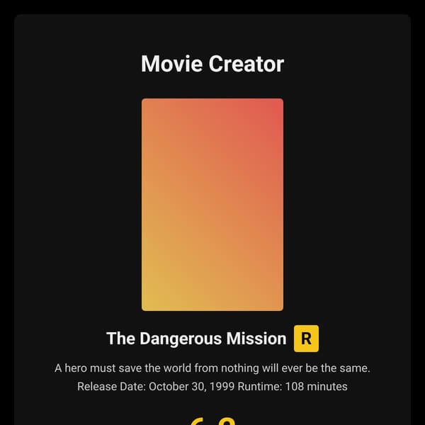 Movie Generator