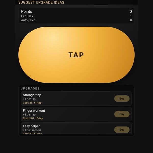 clicker but  tell me the ideas