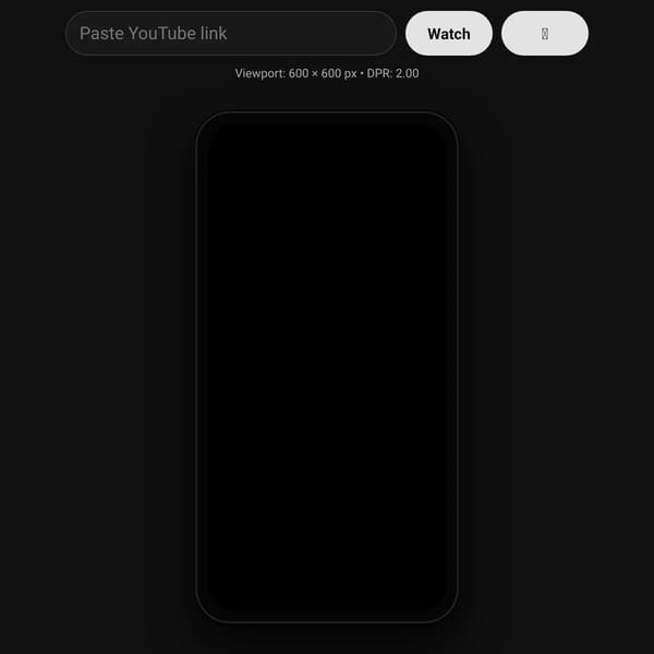 iPhone-Size YouTube Viewer