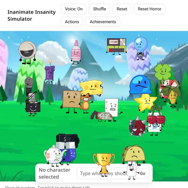 Inanimate Insanity Simulator but better
