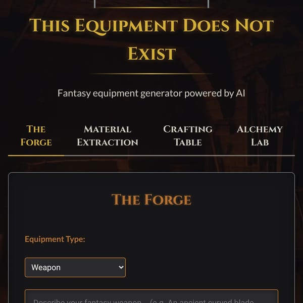 This Equipment Does Not Exist