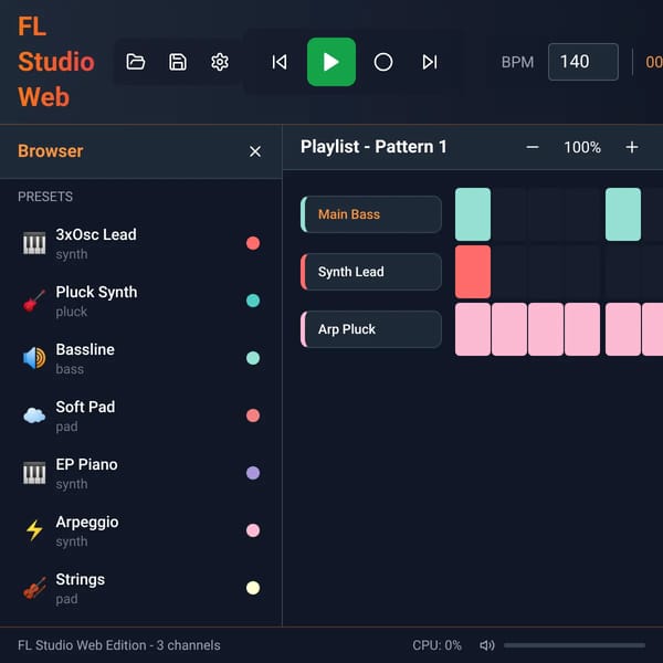 FL Studio from web wth