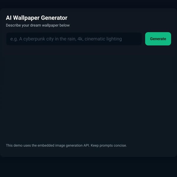 AI Wallpaper Generator