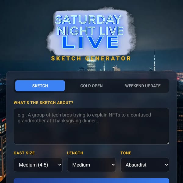 SNL Sketch Generator