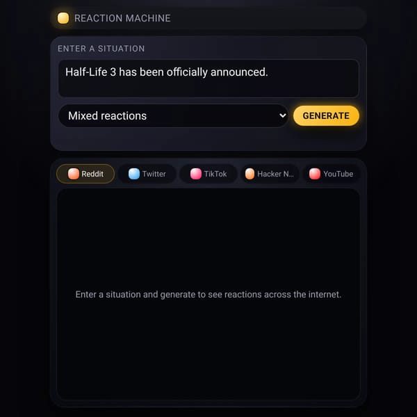 Reaction Machine