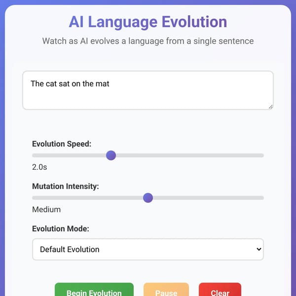 AI Language Evolution