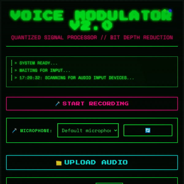 8-BIT VOICE MAKER