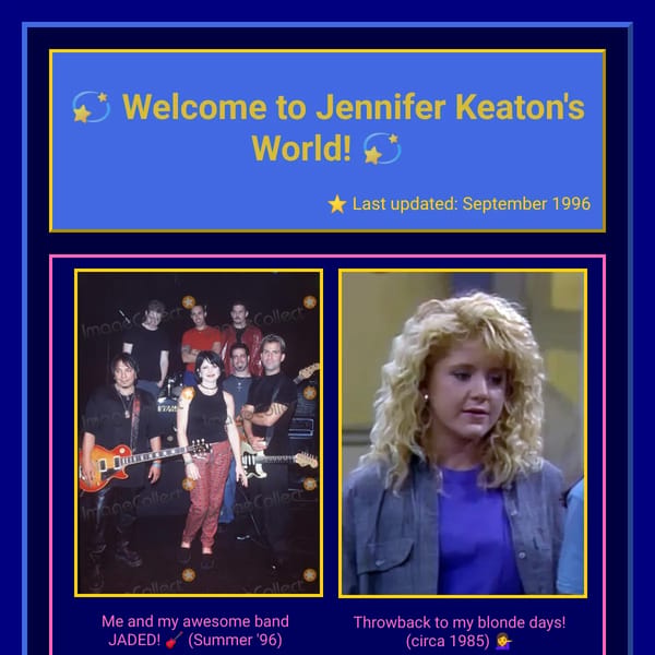 Jennifer Keaton (Family Ties)'s World